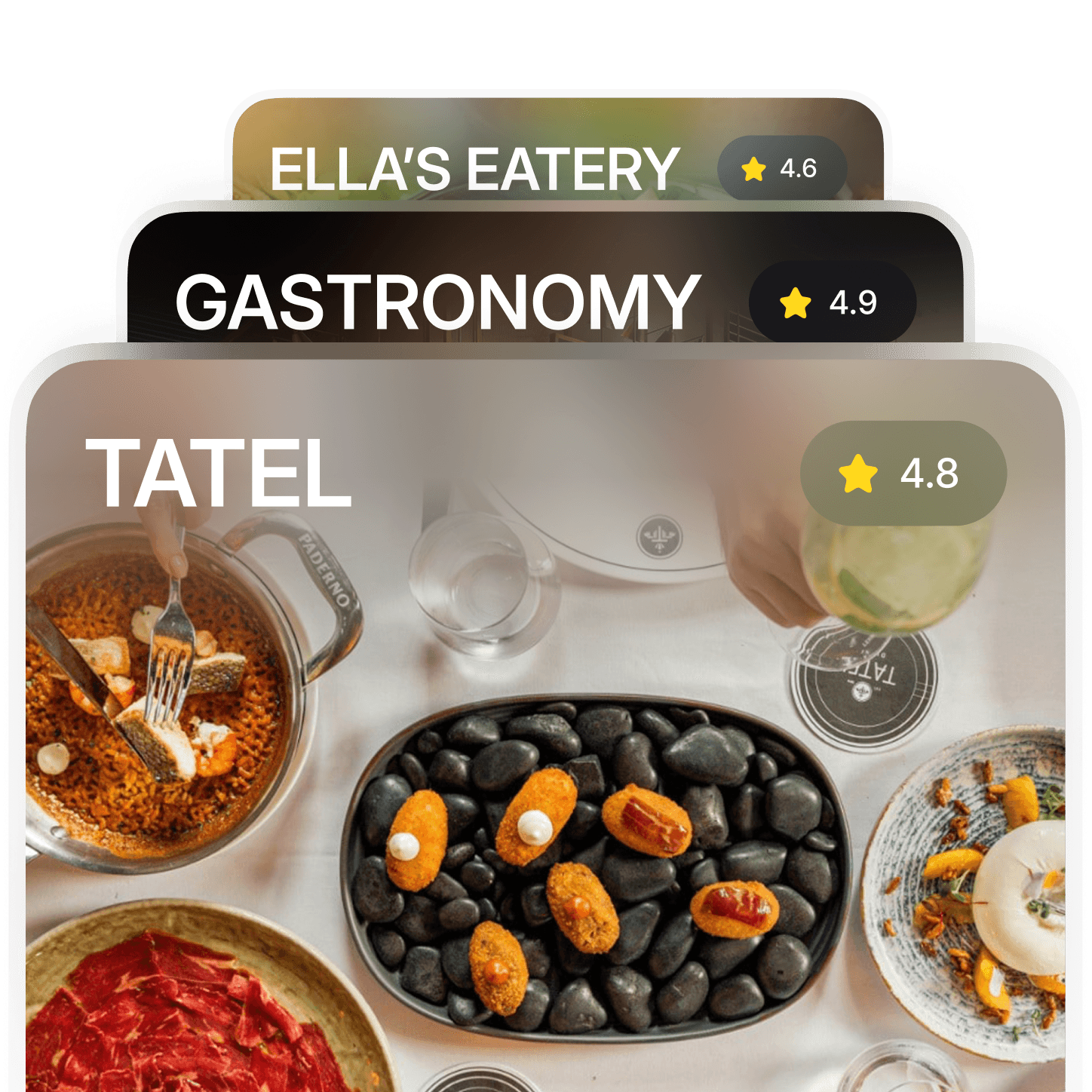 Discover rated venues in the app