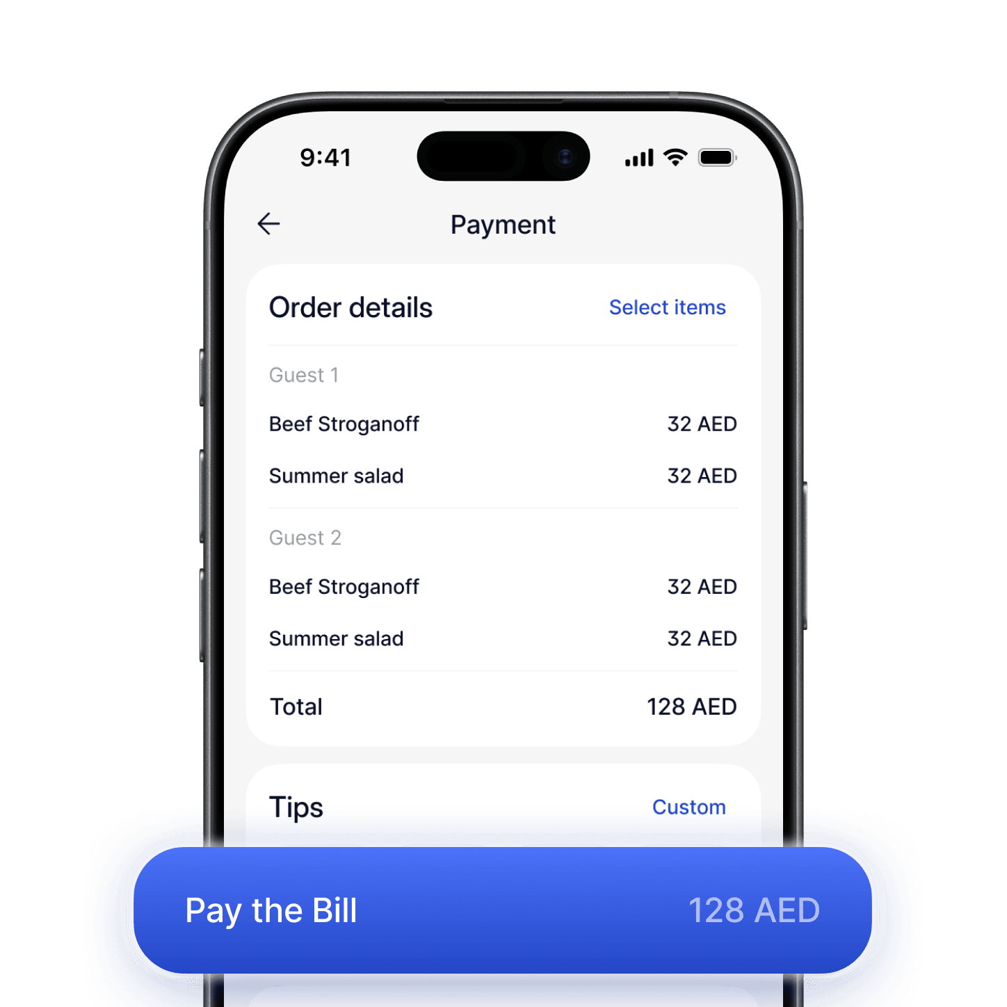 Pay the bill from your phone